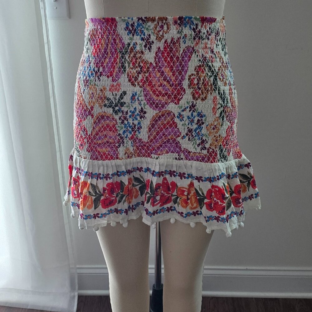 FARM Rio Spring Bananas Mini Skirt